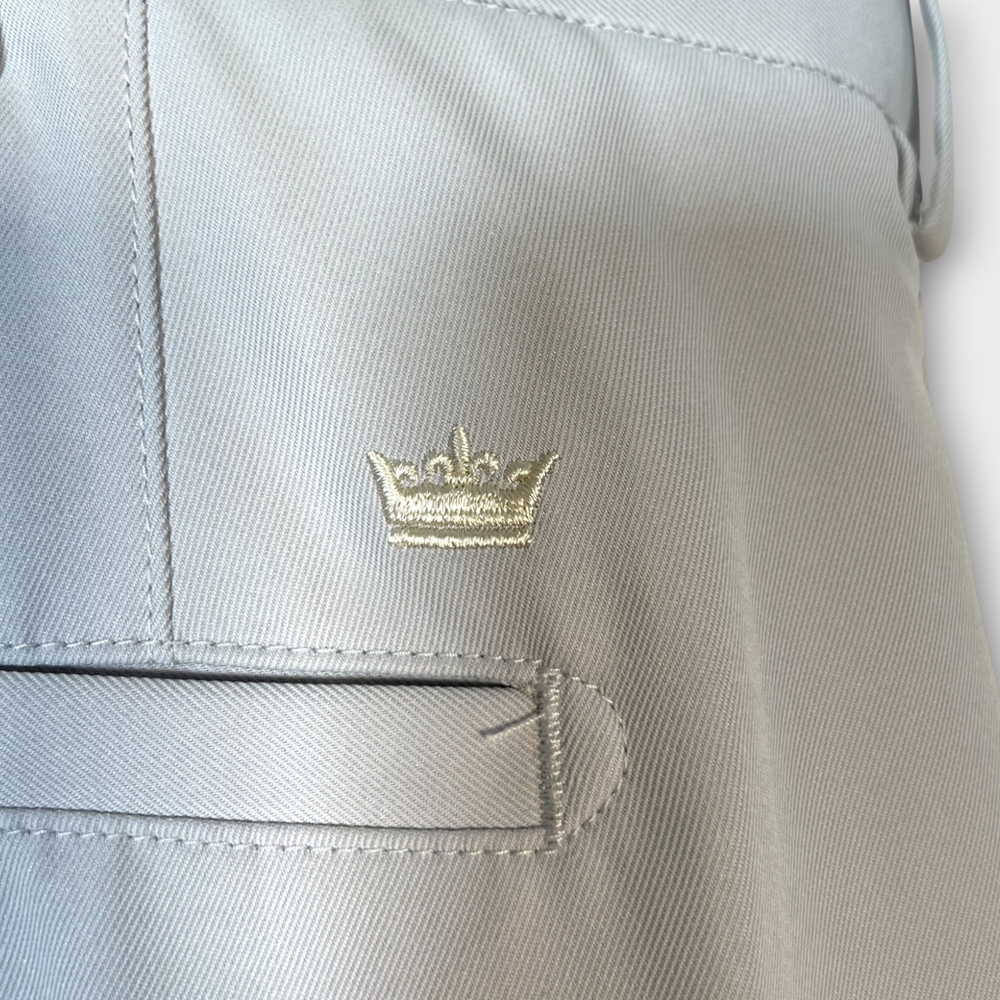 Peter Millar Golf Shorts Mens 40 Chino 9" Inseam Performance Gray EUC - Picture 6 of 9
